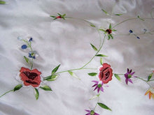 White Embroidered Silk Kimono Caftan Duster Coat Plus Size Maya Matazaro