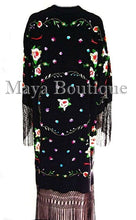 Yellow Rose Embroidered Silk Fringe Jacket Opera Coat Kimono Maya Matazaro
