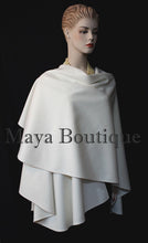 Cashmere Cape Ruana Wrap Coat Ivory by Maya Matazaro Made in USA