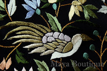 Embroidered Flamenco Silk Opera Coat Kimono Jacket Floral Birds Maya Matazaro
