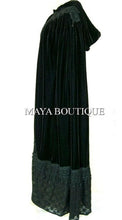 Cloak Opera Cape BLACK Victorian Rep Long Velvet & Lace Lined Maya Boutique