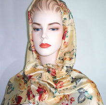 Silk Scarf Wrap Sash Pastel Floral Banana + Gift Box Maya Matazaro