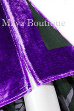 Caftan Dress Kimono Silk Burnout Velvet Purple Black Hand Dyed Maya Matazaro