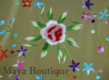 Gold Beige Silk Embroidered Fringe Jacket Flamenco Kimono Multi Maya Matazaro