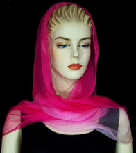 Silk Breeze Chiffon Scarf Wrap Sash Pink Ombre Maya Matazaro