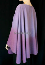 Cashmere Cape Ruana Wrap Ombres Hand Dyed Lilac & Amethyst Maya Matazaro