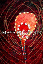 Silk Velvet Kimono Opera Coat Duster Beaded Red Multi Peacock Maya Matazaro