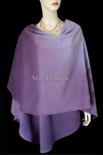 Cashmere Cape Ruana Wrap Ombres Hand Dyed Lilac & Amethyst Maya Matazaro