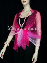 Silk Breeze Chiffon Scarf Wrap Sash Pink Ombre Maya Matazaro