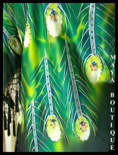 Silk Top Peacock Painted & Beaded Black Multi S Maya Matazaro