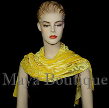 Maya Matazaro Primerose Yellow Camellia Shawl Wrap Scarf Burnout Hand Dyed