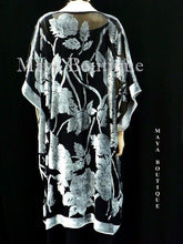 Jacket Kimono Duster Silk Burnout Velvet Copper & Black No Fringe Maya Matazaro