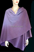 Cashmere Cape Ruana Wrap Ombres Hand Dyed Lilac & Amethyst Maya Matazaro