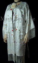 Silk Kimono Duster Coat Kimono All Embroidered & Lined Back Maya Embroidery Coat