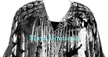 Kimono Fringe Jacket Opera Coat Burnout Velvet Silver Black Maya Matazaro