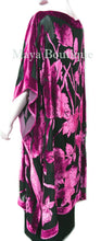 Caftan Dress Kimono Silk Burnout Velvet Pink Black Hand Dyed Maya Matazaro
