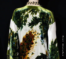 Kimono Duster Fringe Jacket Silk Solid Velvet Peacock Ivory Multi Maya Matazaro