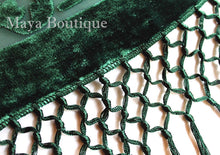 Emerald Green Piano Shawl Wrap Fringed Scarf Silk Burnout Velvet Maya Matazaro