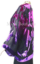 Silk Velvet Jacket Short Kimono No Fringe Hand Dyed Pink Purple Maya Matazaro