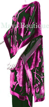 Caftan Dress Kimono Silk Burnout Velvet Pink Black Hand Dyed Maya Matazaro