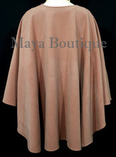 Salmon Cape Ruana Wrap Coat Cashmere Wool Blend by Maya Matazaro USA Made
