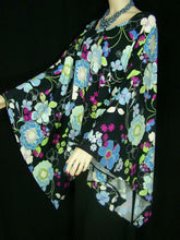 MAYA MATAZARO OVERSIZE TUNIC PONCHO CAFTAN TOP BLUE