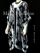 Jacket Kimono Duster Silk Burnout Velvet Copper & Black No Fringe Maya Matazaro