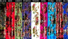 Caftan Kimono Jacket Silk Burnout Velvet Cherry Multi Gypsy Rose Maya Matazaro